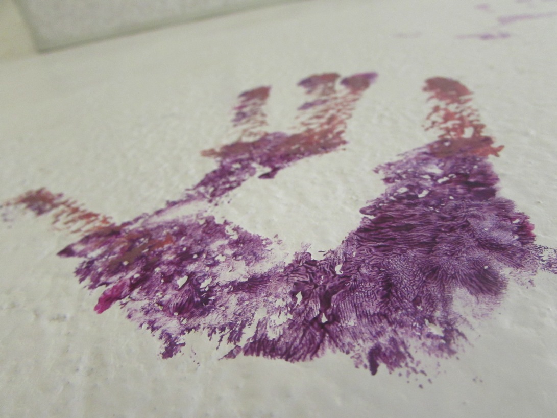 Purple Handprint